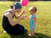 Girl Says Goodbye to Her Pacifier by Sending it into the Sky